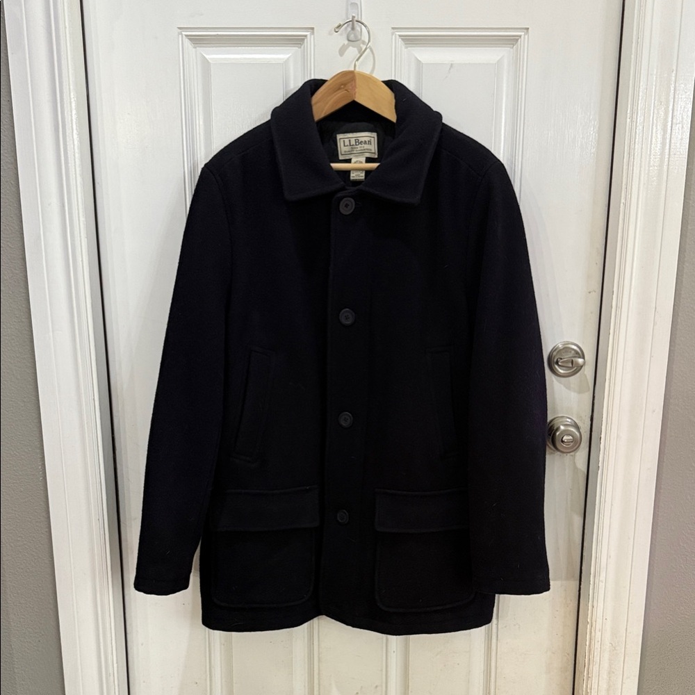 L.L. Bean Men's Navy Pea Coat XL